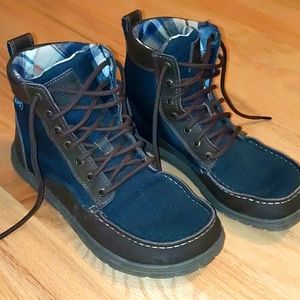 Lems Boulder Boots Navy Stout Like New